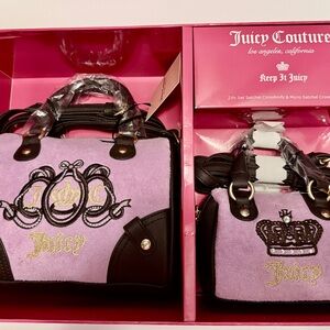 Juicy Couture Purple and Brown Satchel Bags